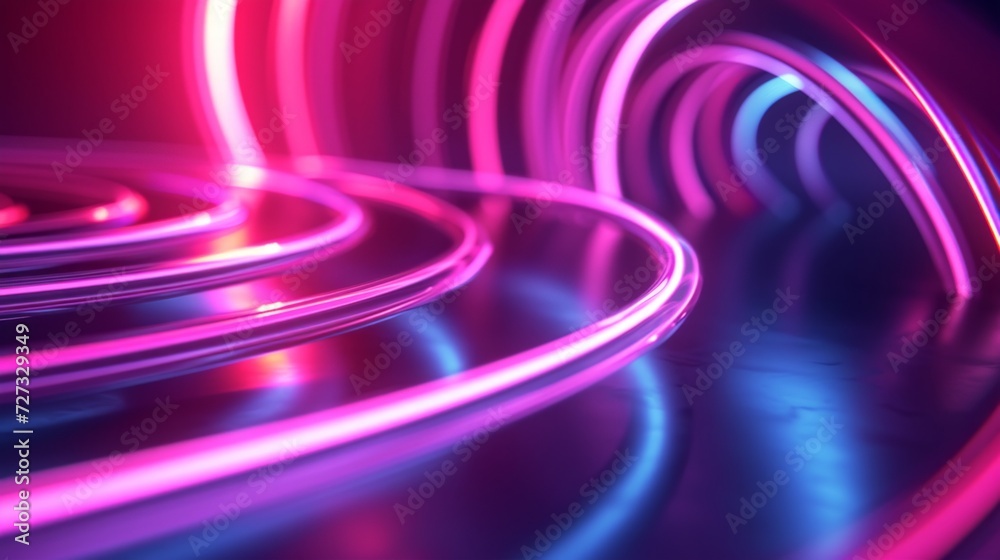 Neon rings interlocking in an abstract formation, creating an otherworldly portal of luminous energy. Neon rings interlocking in an abstract formation, creating an otherworldly portal of luminous energy.