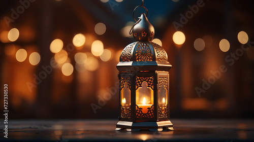 A Ramadan Lamp illuminates a Devout Moment design Sharing Ramadan Traditions by Lantern Light