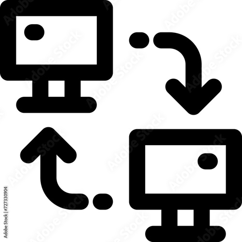 local network icon. vector line icon for your website, mobile, presentation, and logo design.