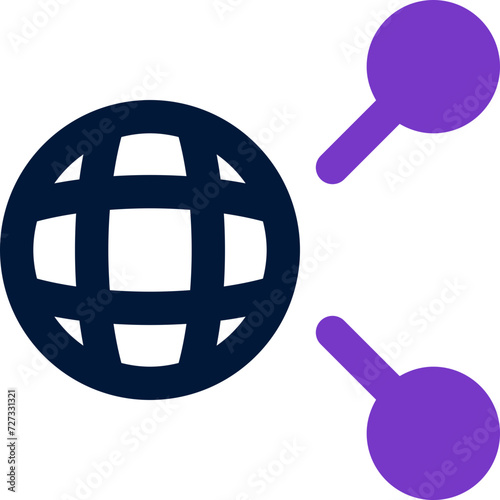 internet sharing icon. vector dual tone icon for your website, mobile, presentation, and logo design.