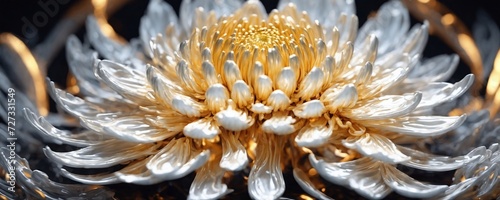 there is a close up of a flower in a glass bowl