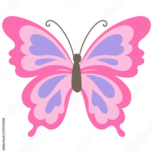 flying insect butterfly vector illustration © Murzani