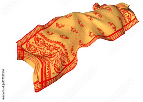 gamosa or gamusa from assam transparent png. gamosa or gamusa is an article of significance for the indigenous people of Assam, India. It is generally a white rectangular piece of cloth. 