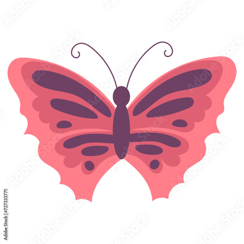 flying insect butterfly vector illustration © Murzani