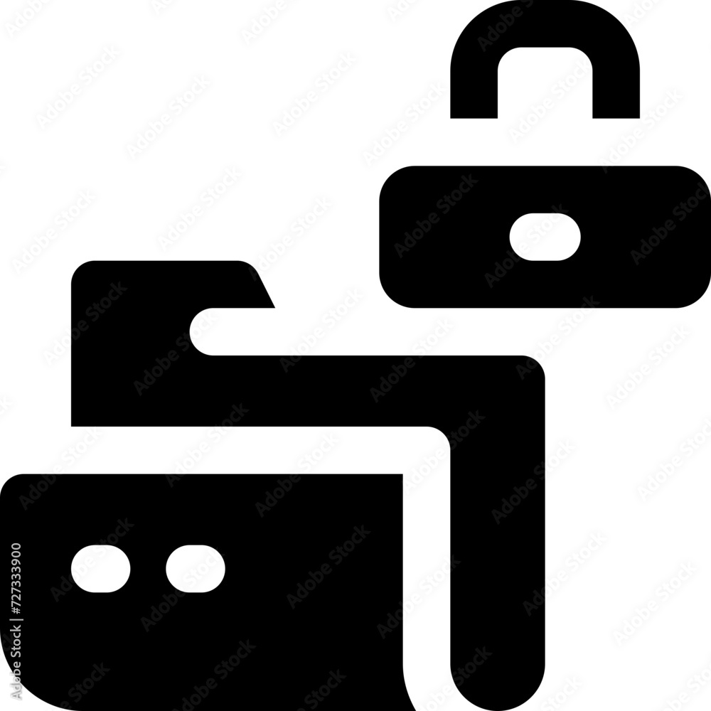 lock folder icon. vector glyph icon for your website, mobile, presentation, and logo design. lock folder icon. vector glyph icon for your website, mobile, presentation, and logo design.