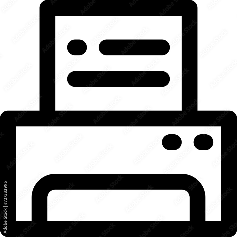printer icon. vector line icon for your website, mobile, presentation, and logo design. printer icon. vector line icon for your website, mobile, presentation, and logo design.