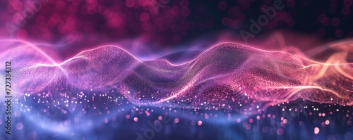 Abstract background with flowing neon particles  Calm and relaxing gradient