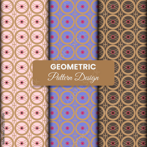 Abstract simple geometric vector seamless organic fabric textile repeat cloth pattern with modern style