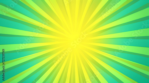 Sunshine yellow, fluorescent green, sapphire blue retro groovy background vector presentation design