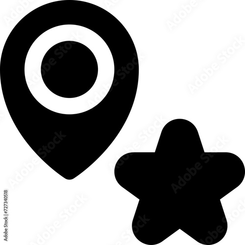 favorite location icon. vector glyph icon for your website, mobile, presentation, and logo design.