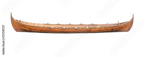 Small Viking boat karve isolated png photo