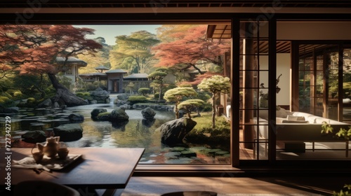 View from the beautiful residence to Japan Garden