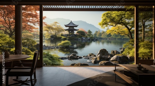 View from the beautiful residence to Japan Garden