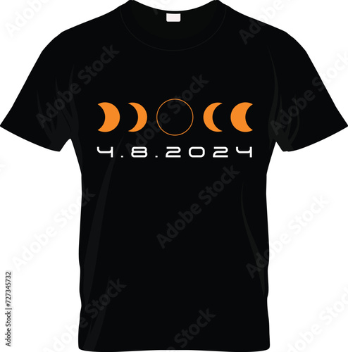 America Totality Spring 4.08.24 Total Solar Eclipse 2024 T-Shirt,  Total Solar Eclipse 2024 USA April 8 2024 T-Shirt.