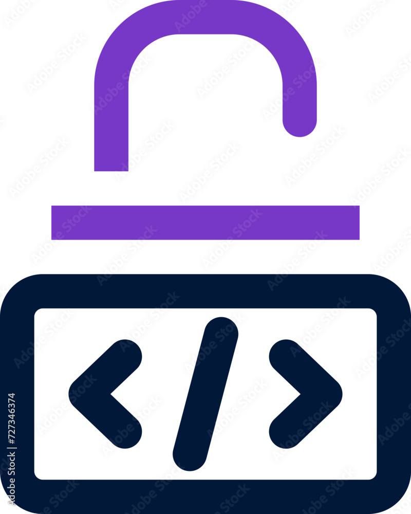 unlock icon. vector dual tone icon for your website, mobile, presentation, and logo design.