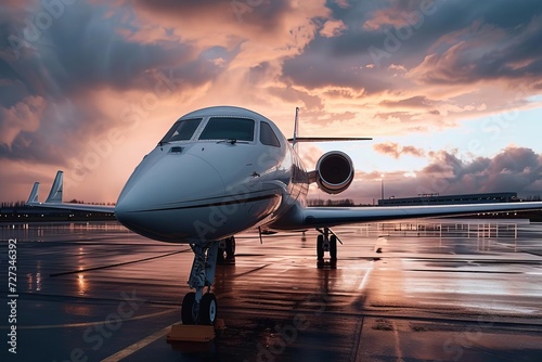 Private aviation service offering luxury jet charters and exclusive travel management