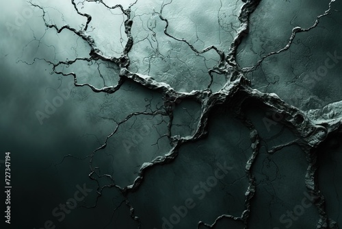 Abstract chemogram, chemigram wallpaper, texture portraying a close up of a colored cracks and veins in the ground. desolate reminder of a harsh drought.  © Merilno