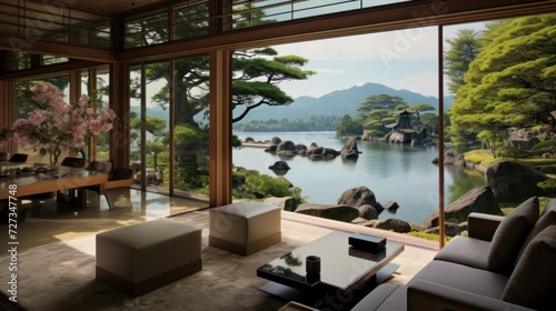 View from the beautiful residence to Japan Garden © Damian Sobczyk