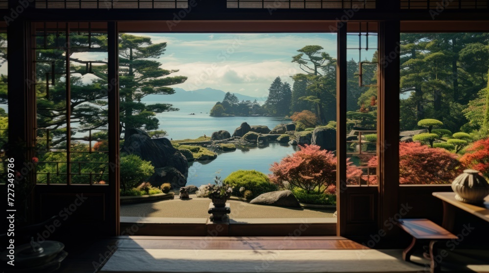 View from the beautiful residence to Japan Garden