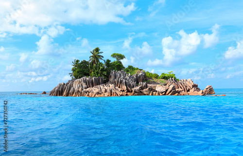 Island St. Pierre near Island Praslin, Indian Ocean, Republic of Seychelles.