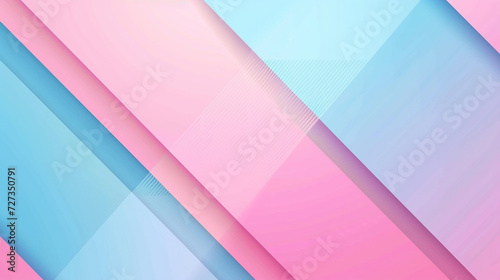 Electric pink, azure, and powder blue geometric background vector presentation design. PowerPoint and Business background.