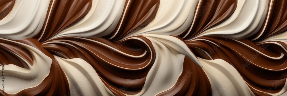 texture of dark and brown chocolate, ice cream or dessert cream. concept cream, ice cream, texture, desserts, sweet texture of dark and brown chocolate, ice cream or dessert cream. concept cream, ice cream, texture, desserts, sweet
