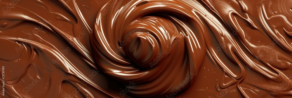 texture of bitter or milk chocolate close-up, banner with space for text sweets. concept, chocolate, liquid, spirals, background, dark, sugar texture of bitter or milk chocolate close-up, banner with space for text sweets. concept, chocolate, liquid, spirals, background, dark, sugar