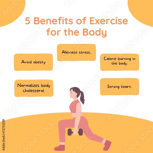  Yellow And White Modern Benefits Of Exercise Post 