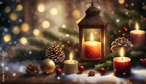 christmas tree and candle © Frantisek