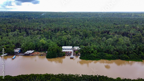 Imagem aérea da Ilha das Cinzas, Arquipélago do Marajó, Pará, Brasil