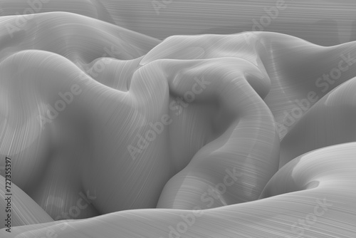 Abstract 3D Wavy Striped Backgrounds gray 