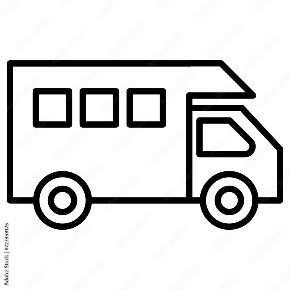 Camper Van Icon Camper Van Icon