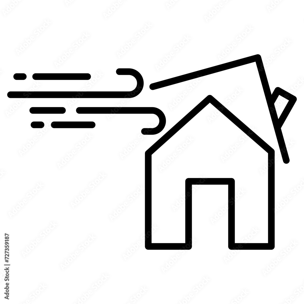 Wind Disaster Icon Wind Disaster Icon