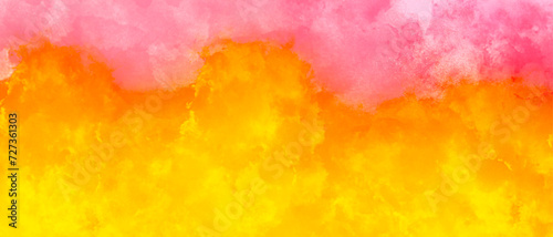 colorful watercolor background. orange pink background.