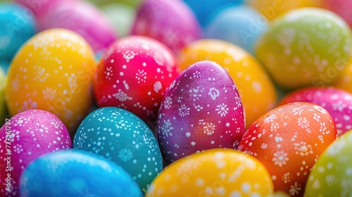 Colorful Easter eggs background