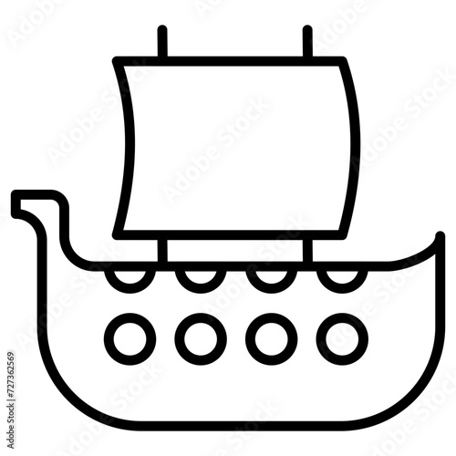 Viking Ship Icon