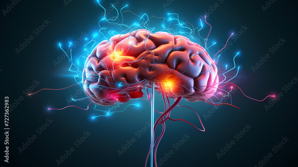 Fototapeta premium Creative and exciting concepts, bursting with great knowledge and creativity