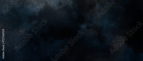 Black blue grunge texture. Dark blue watercolor background