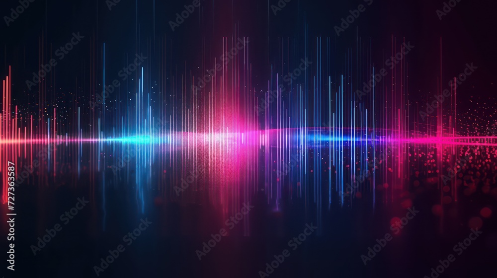 soundwave background, futuristic RGB wallpaper with colorful neon wave light