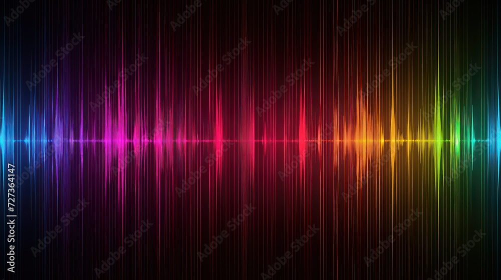 soundwave background, futuristic RGB wallpaper with colorful neon wave light