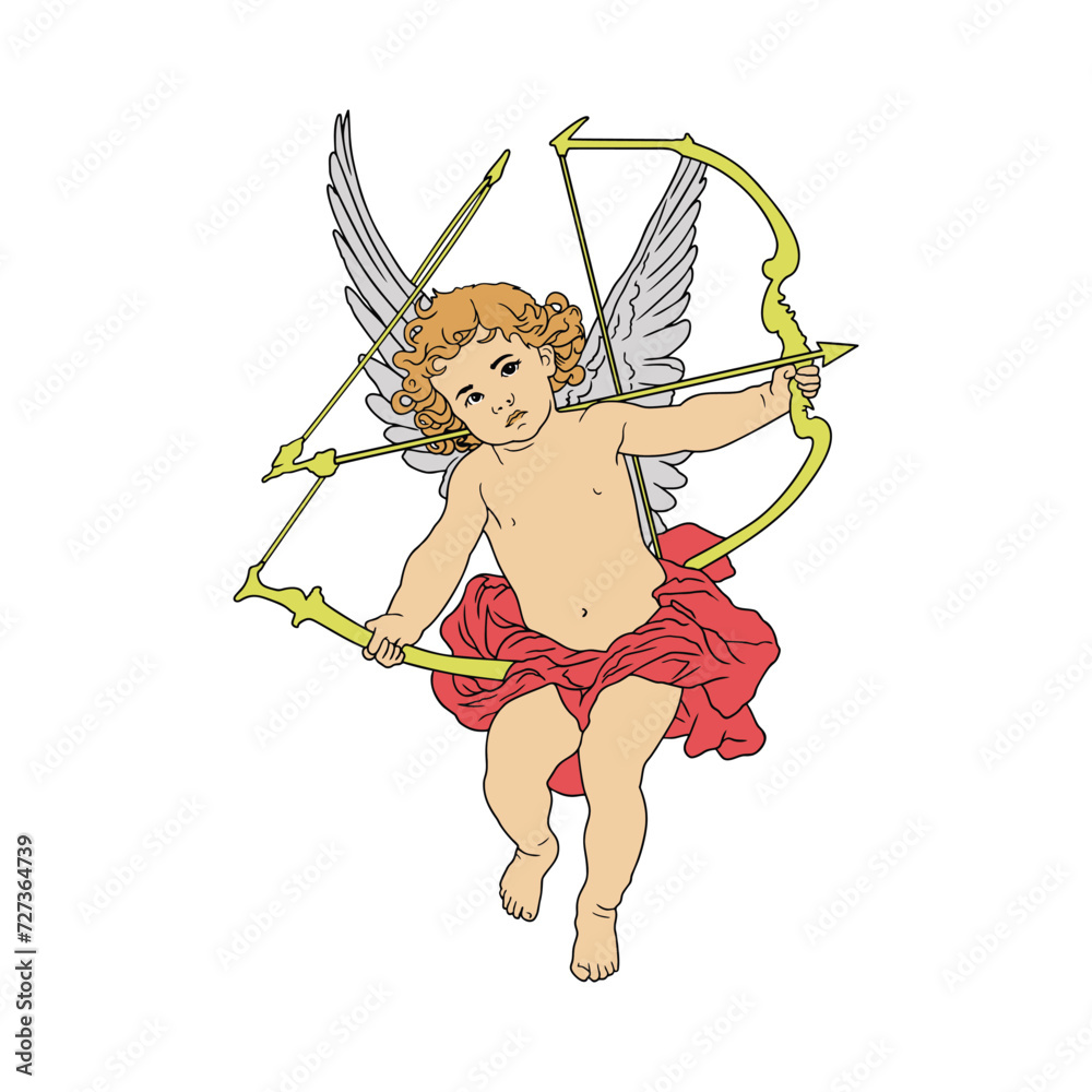 Obraz premium The Best Illustration Cupid Vector