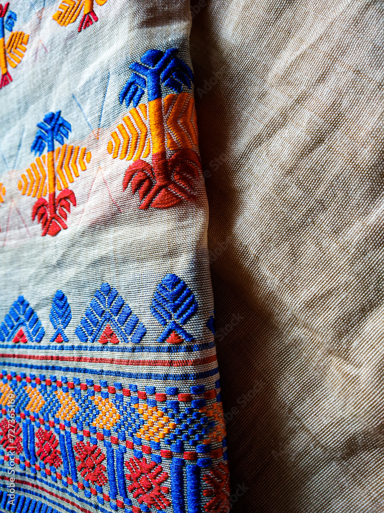 tribal pattern or ethnic pattern is used for assam motif design or muga silk of assam. similar to ukrainian pattern or russian pattern. tribal pattern or ethnic pattern is used for assam motif design or muga silk of assam. similar to ukrainian pattern or russian pattern.