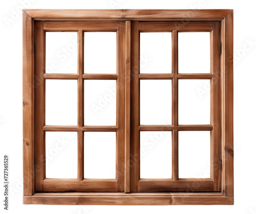 Wooden window  cut out