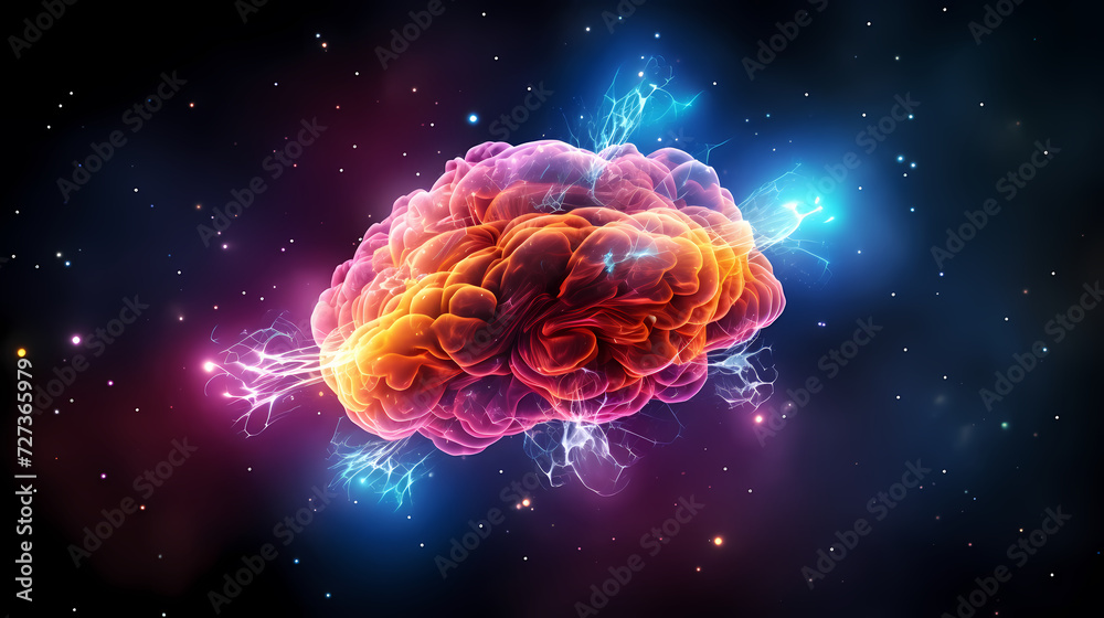 Abstract human brain or light bulb, creative PPT background Abstract human brain or light bulb, creative PPT background