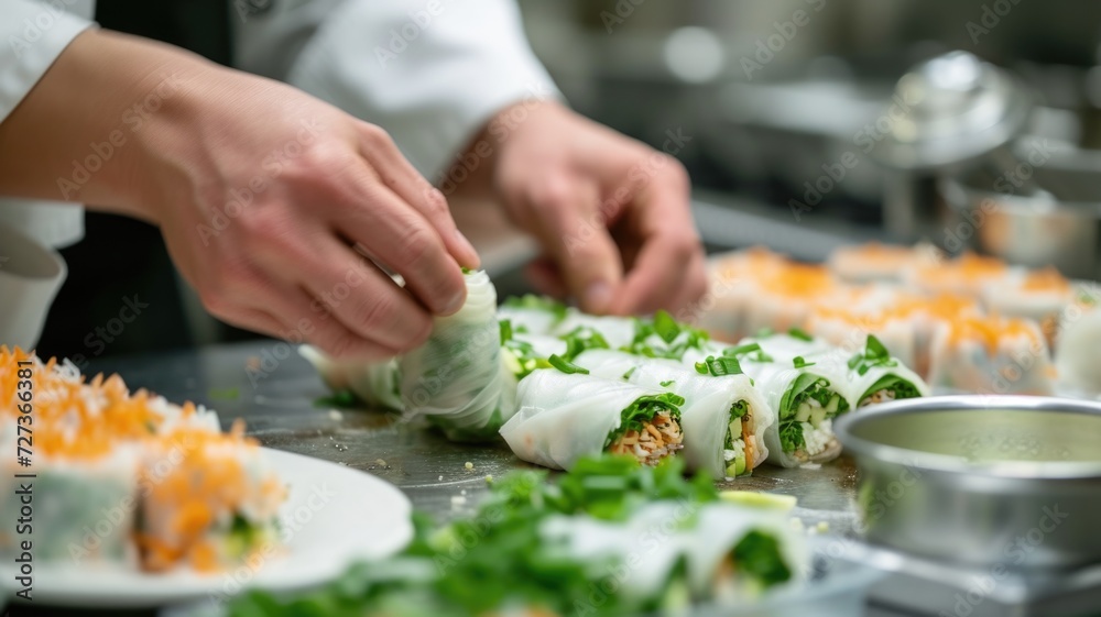 Chefs experimenting with innovative and unique egg roll recipes