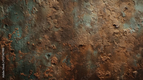 Texture of copper metal with stains
