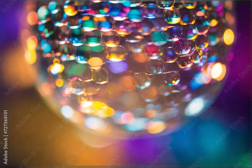 Bubble Wrap with Colored Lights Behind, multicolor, bokeh