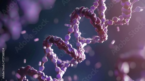 The structure of DNA.