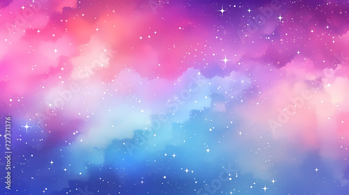 Sparkling starry night sky background