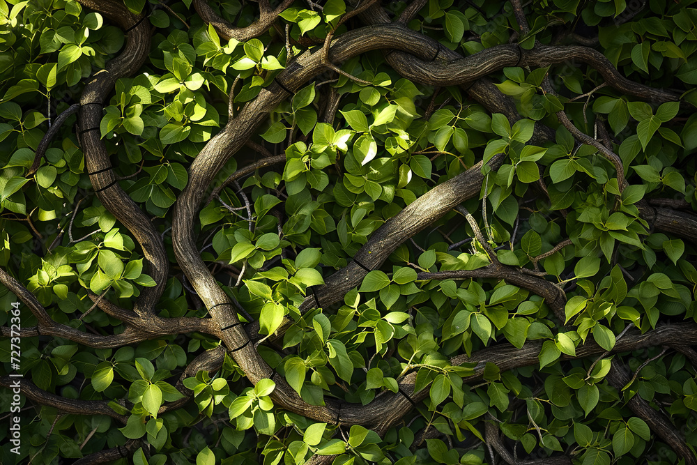 Generate a pattern of intertwining vines, capturing the sense of growth and vitality